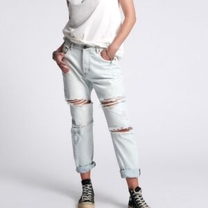 One Teaspoon Brando Trashed Saints Boyfriend Jeans 26